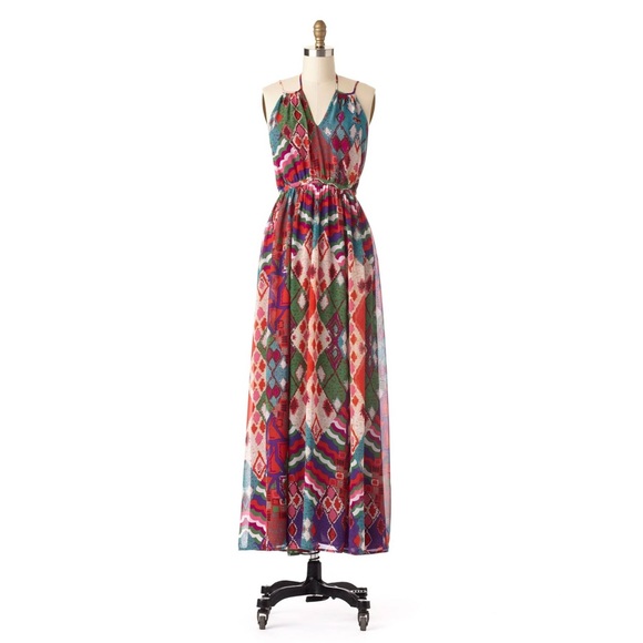 LIKE NEW - Anthropologie Petite Tatiana Maxi Dress - Picture 1 of 7